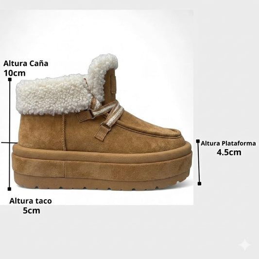 Bota Mujer Chiporro Pantubota Camel GB610