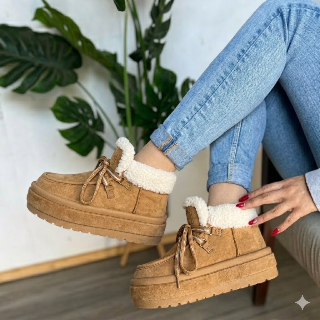 Bota Mujer Chiporro Pantubota Camel GB610