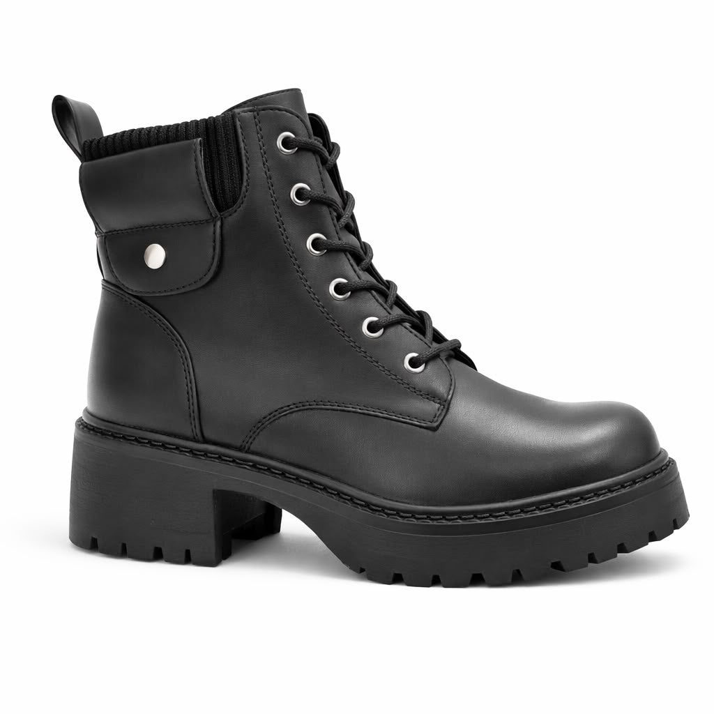 Botín Ecocuero para Mujer Negro 25-33