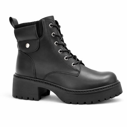 Botín Ecocuero para Mujer Negro 25-33