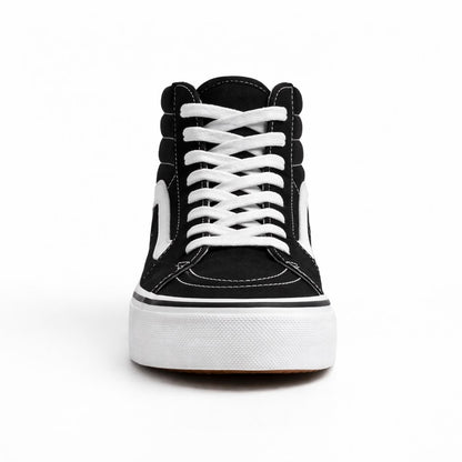 Zapatilla con Caña Urbana Juvenil Negro  DD29