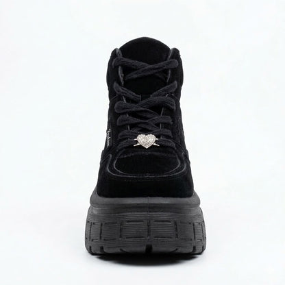 Zapatilla Urbana Plataforma Mujer Negro 297-14