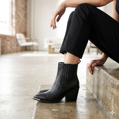 Botas Texanas Moderno Mujer Eco Cuero 26-28T