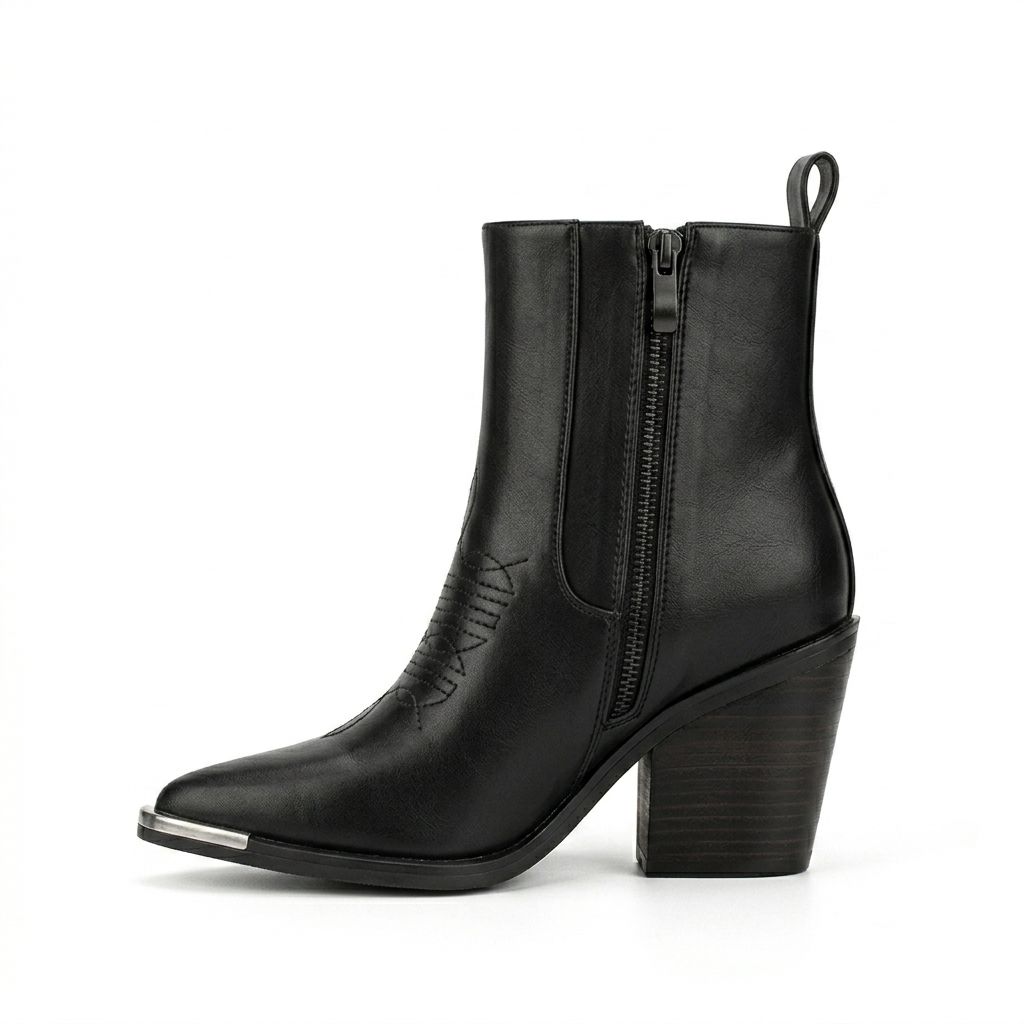 Botas Texanas Moderno Mujer Eco Cuero 26-28T