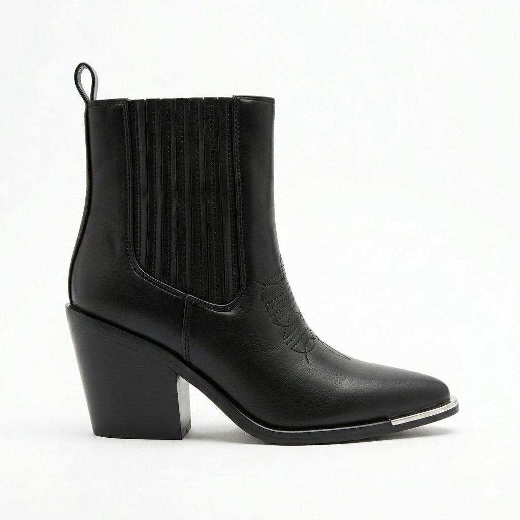 Botas Texanas Moderno Mujer Eco Cuero 26-28T