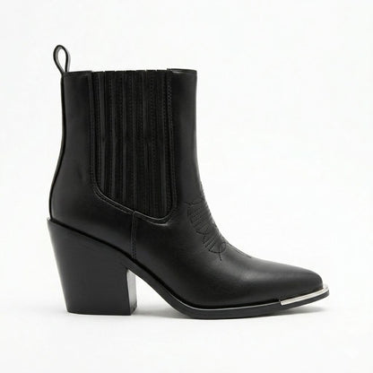 Botas Texanas Moderno Mujer Eco Cuero 26-28T