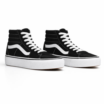 Zapatilla con Caña Urbana Juvenil Negro  DD29