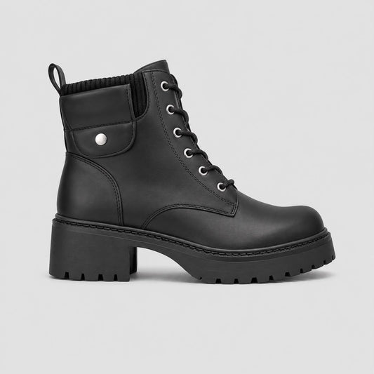 Botín Ecocuero para Mujer Negro 25-33