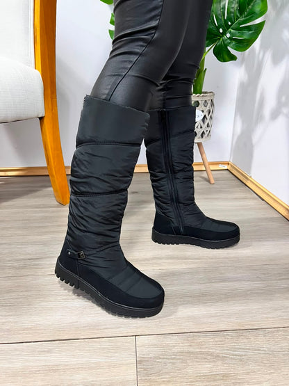 Bota Larga Impermeable Mujer Negro H558