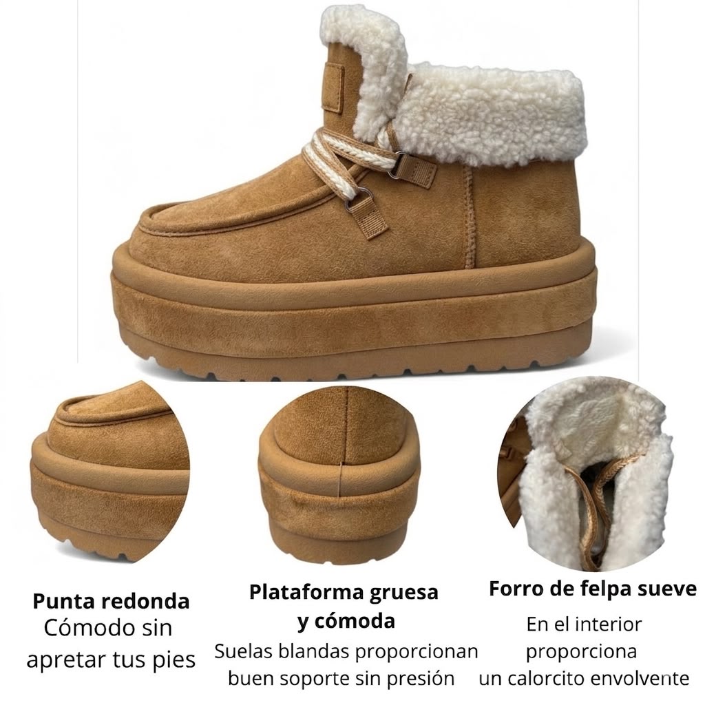Bota Mujer Chiporro Pantubota Camel GB610